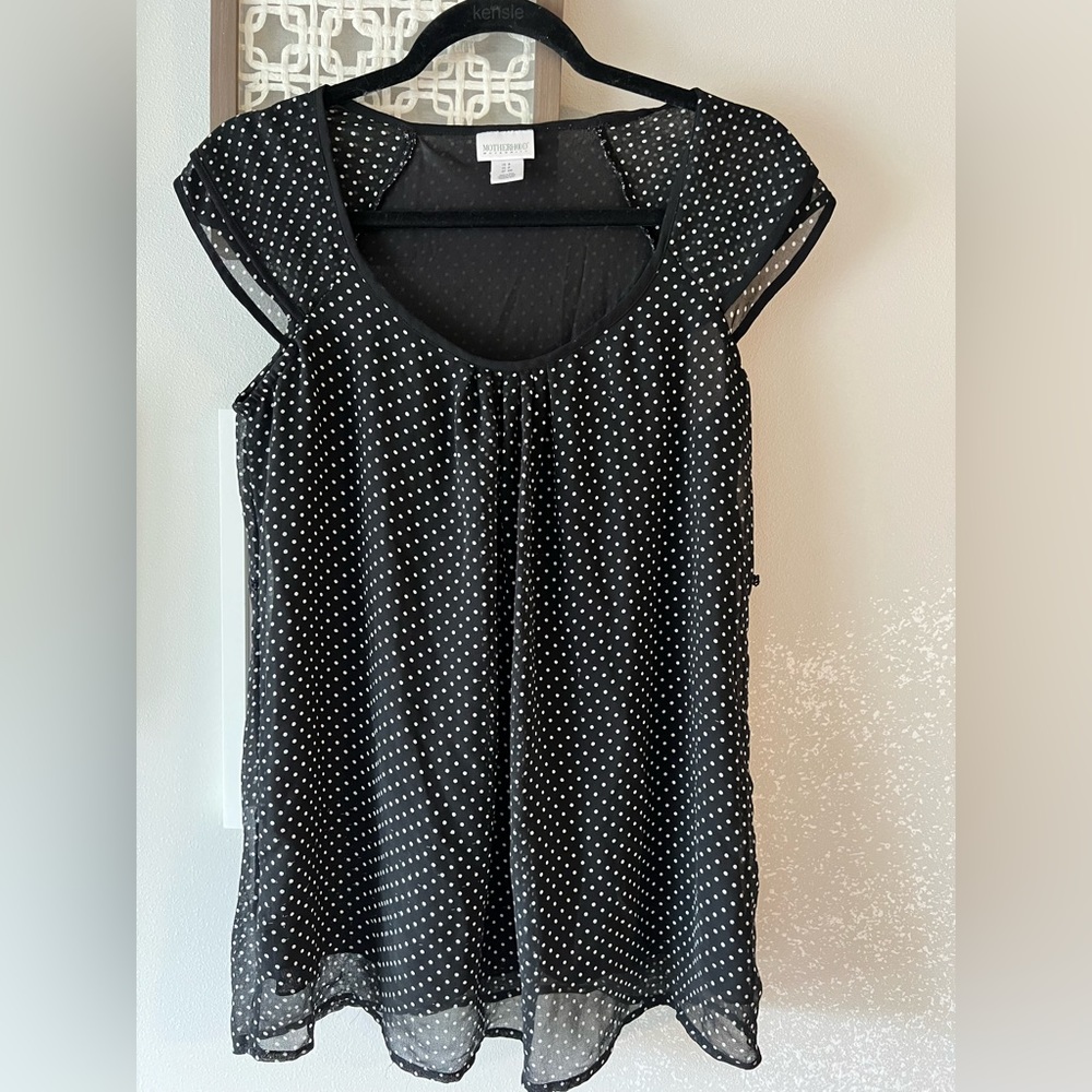 Motherhood Polka Dot Top